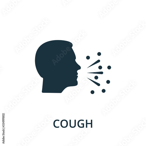 Cough icon. Simple illustration from coronavirus collection. Creative Cough icon for web design, templates, infographics and more