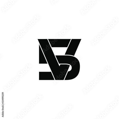 v5 letter original monogram logo design photo