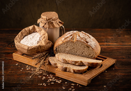 Fototapeta Rustic loaf of bread