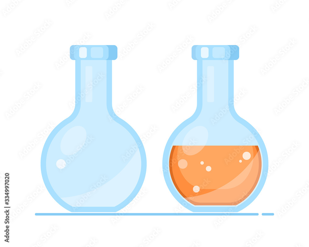 Chemical and biological experiments. Vector lab equipment. Chemical and biological experiments. Vector lab equipment.