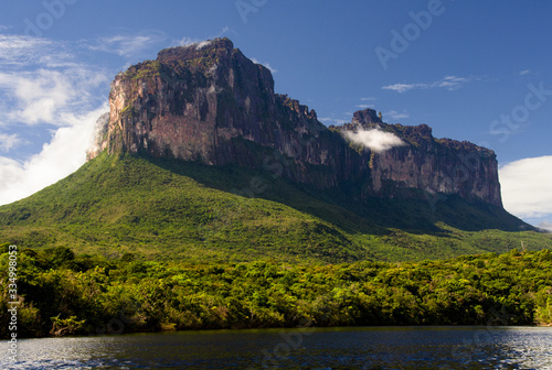 Auyan Tepui - table mountain in National Park Canaima, Venezuela photo