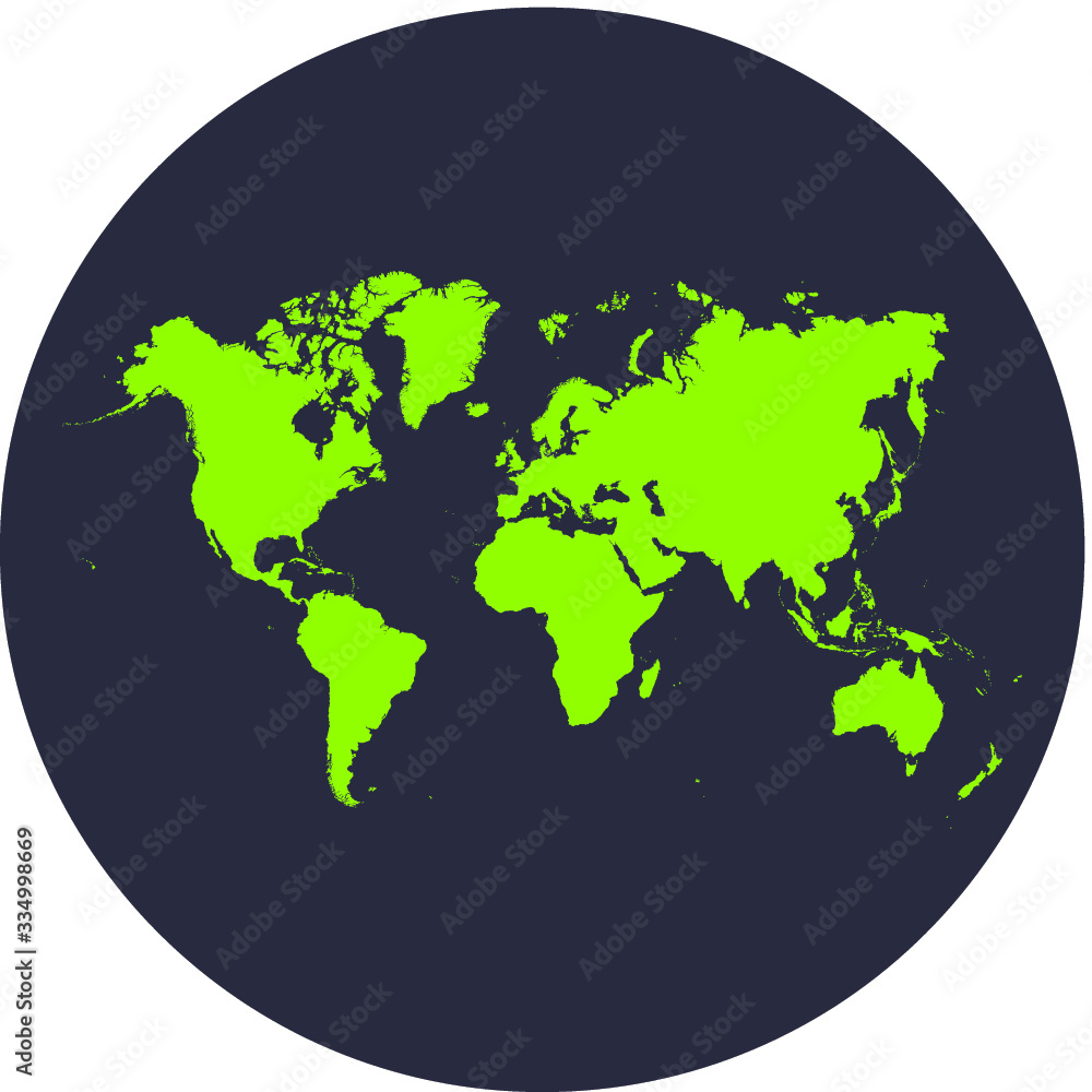 Obraz premium World Map Vector Illustration