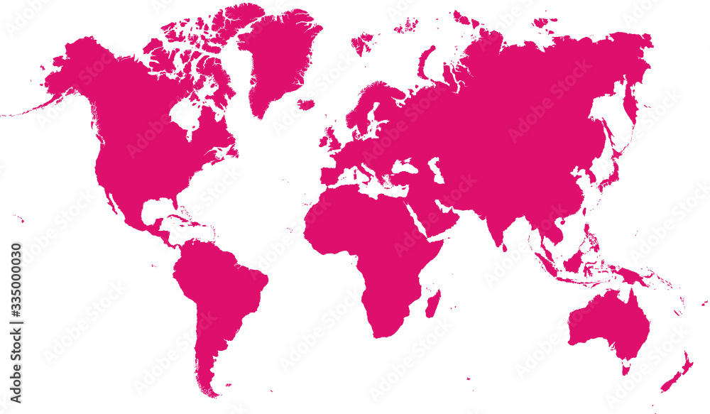 Obraz Ilustracja wektorowa mapa świata