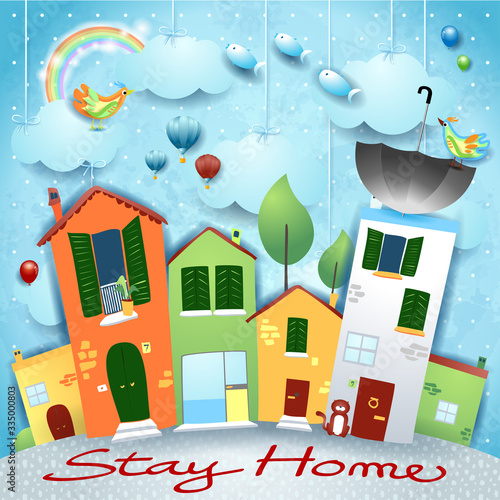 Stay home, concept art