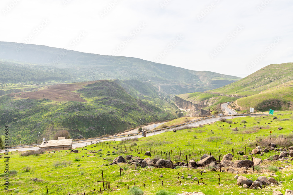 Golan Heights Landscape in israel