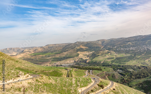 Golan Heights, Landscape view of the Golan Heights from fortress Nimrod 