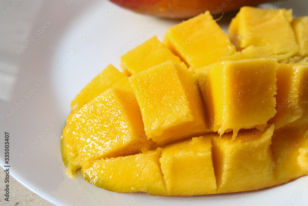 fresh fruit mango healthy food vitamins eco vegan tropical