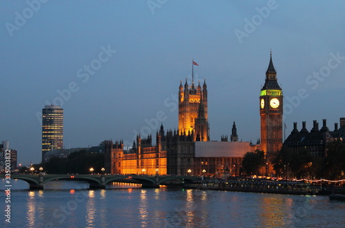 London night skyline  UK