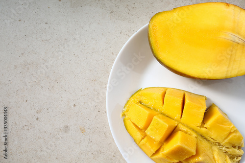 fresh fruit mango healthy food vitamins eco vegan tropical
