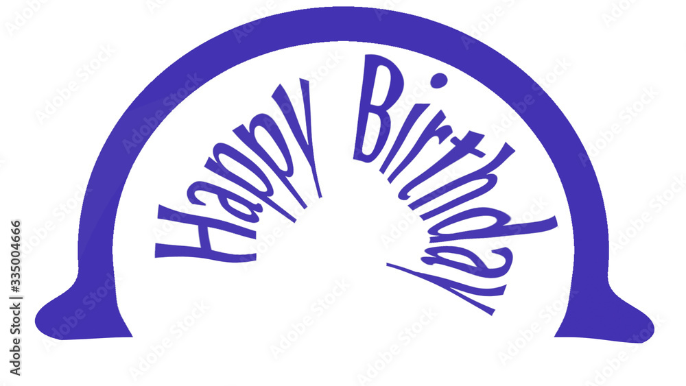 happy birthday with text blue happy birthday with text blue