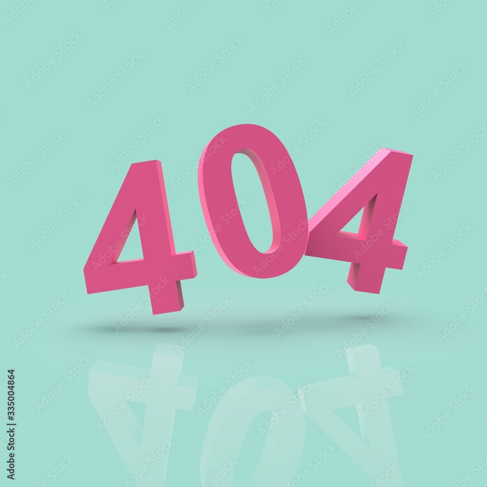 404 error. Page not found. 3d illustration Minimalism render 404 error. Page not found. 3d illustration Minimalism render