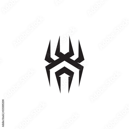 Spider logo icon design vector