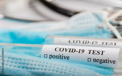 Coronavirus covid-19 objects concept.