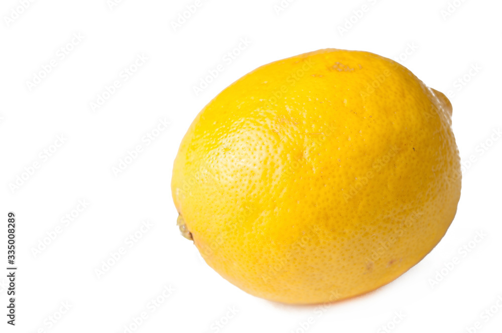 Lemon isolated on white background.Copy space Lemon isolated on white background.Copy space