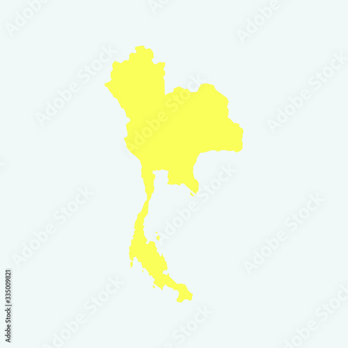 Thailand Map Vector Illustration