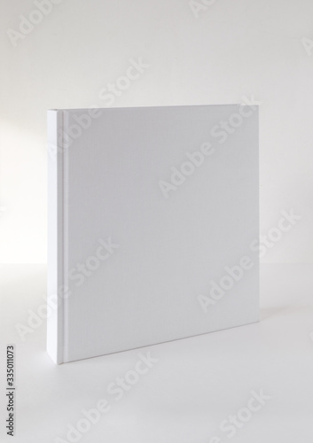 Mock-up cover for a blank book in square format. Template for design.