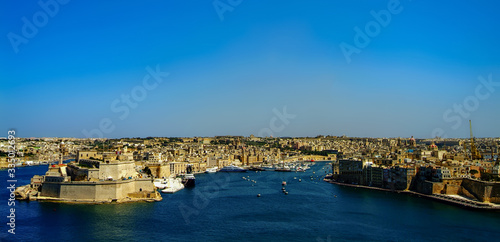 Malta 2005 : Aerial view of Baie de La Valette