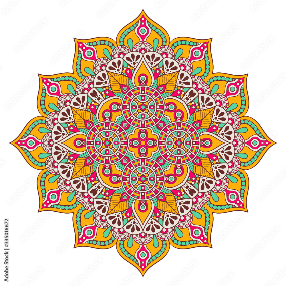 Mandala. Ethnic decorative elements Mandala. Ethnic decorative elements