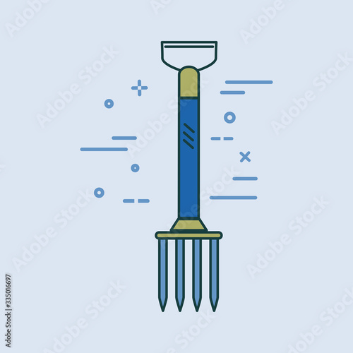 Gardening line icons vector set. Garden tools icons collection. Gardening icons illustration set.