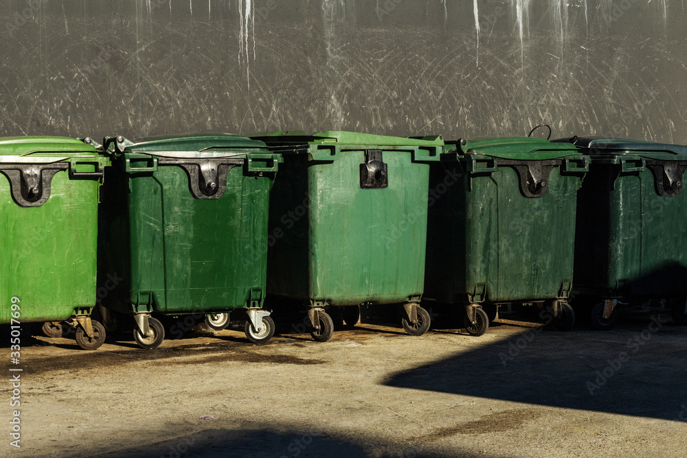 Garbage bins are large for garbage, recycling and waste city dwellers. Sanitary standards Garbage bins are large for garbage, recycling and waste city dwellers. Sanitary standards