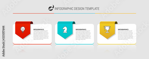 Infographic design template. Creative concept with 3 steps