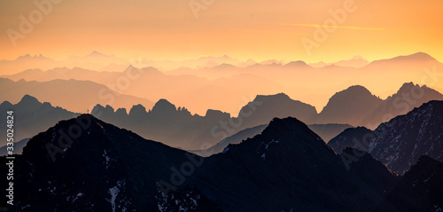 Fotografia View from the Sulzkogel summit with Kalkkögel