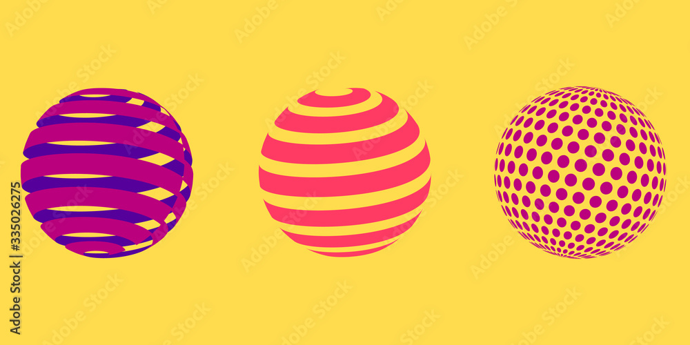 Abstract ball vector and logo design