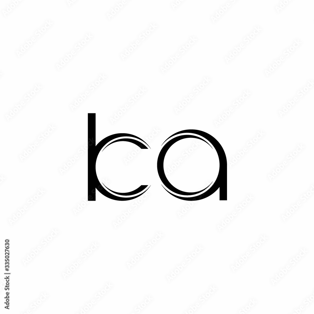 KA Logo monogram with slice rounded modern design template KA Logo monogram with slice rounded modern design template