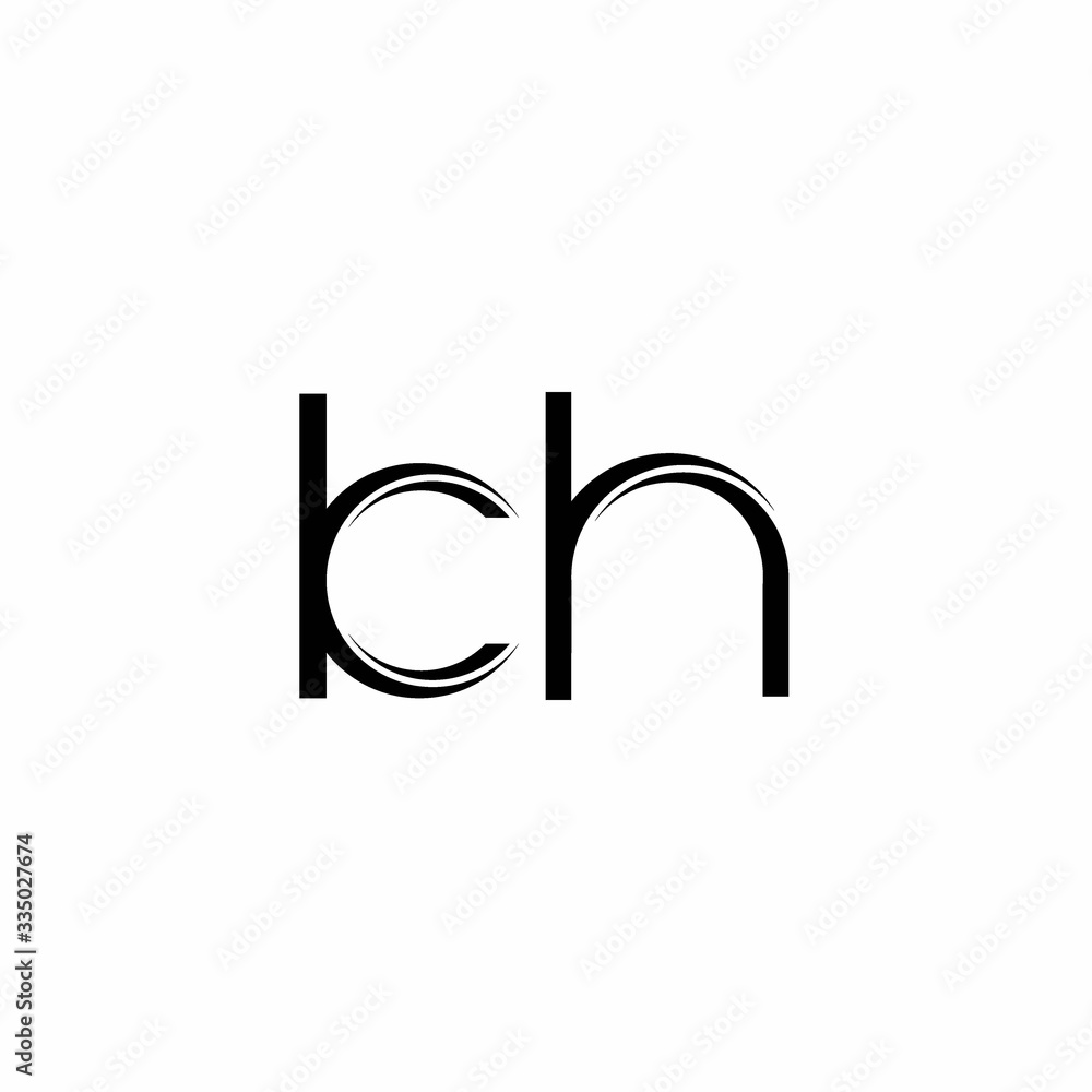 KH Logo monogram with slice rounded modern design template KH Logo monogram with slice rounded modern design template