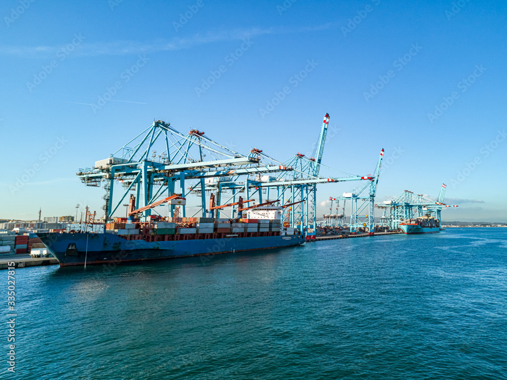 The port of Algesiras in south of spain The port of Algesiras in south of spain