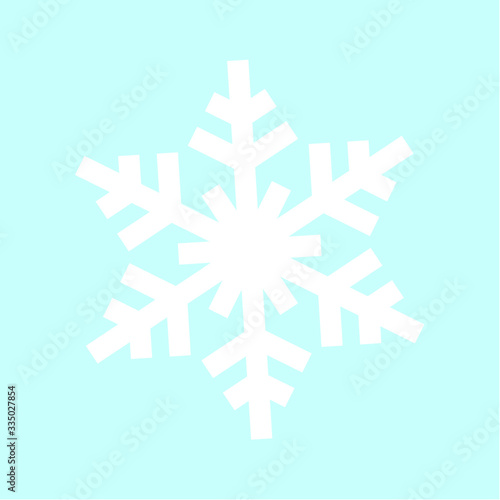Snowflake Icon Vector Isolated. snow season