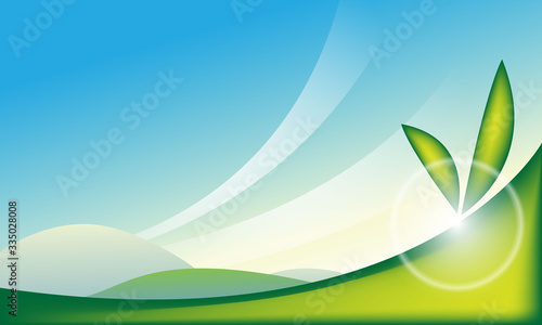 Eco Concept Design Layout Vector Template