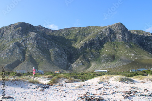 Mountains view by the beach