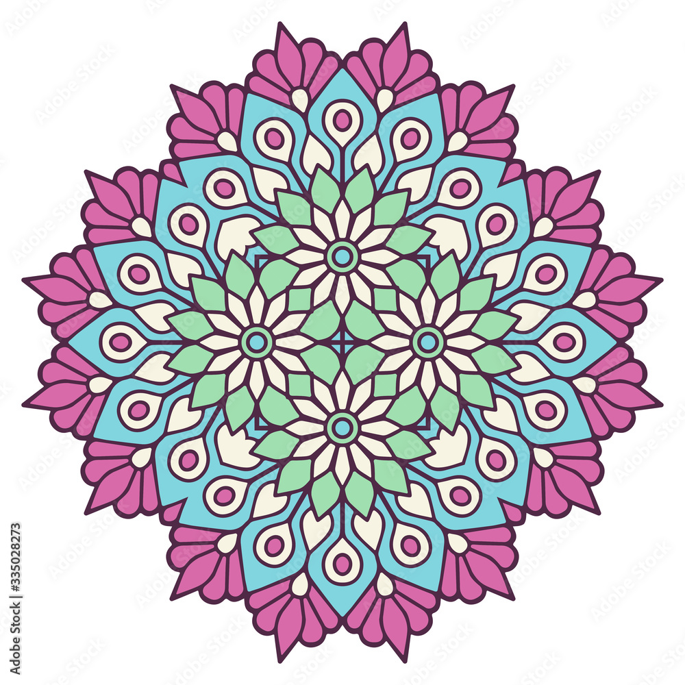 Mandala. Ethnic decorative elements Mandala. Ethnic decorative elements