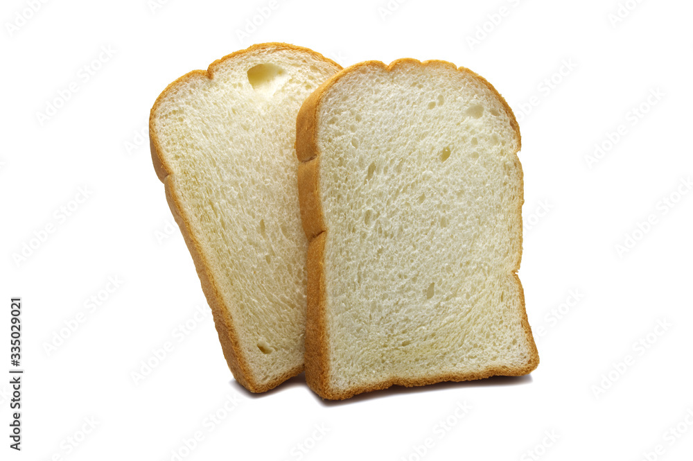 Slice of fresh homemade baked bread isolated on white background. Slice of fresh homemade baked bread isolated on white background.