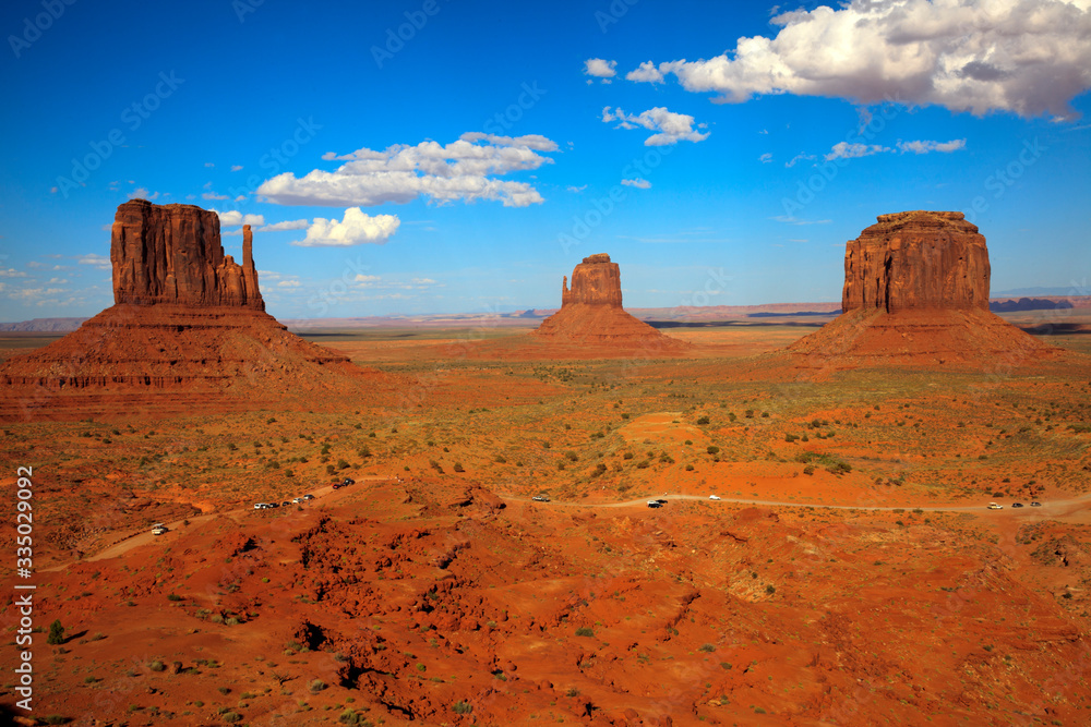 Utah/Arizona / USA - August 10, 2015: The Monument Valley Navajo Tribal Reservation landscape, Utah/Arizona, USA Utah/Arizona / USA - August 10, 2015: The Monument Valley Navajo Tribal Reservation landscape, Utah/Arizona, USA