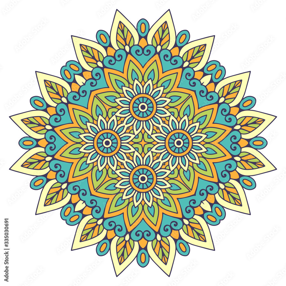 Mandala. Ethnic decorative elements Mandala. Ethnic decorative elements