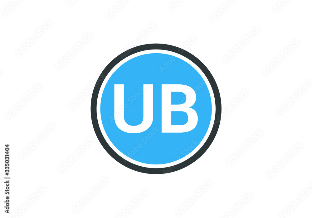 U B Initial Letter Logo design vector template, Graphic Alphabet Symbol for Corporate Business Identity U B Initial Letter Logo design vector template, Graphic Alphabet Symbol for Corporate Business Identity