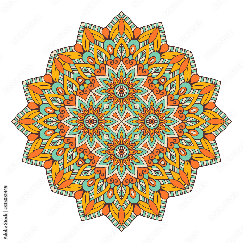 Mandala. Ethnic decorative elements Mandala. Ethnic decorative elements