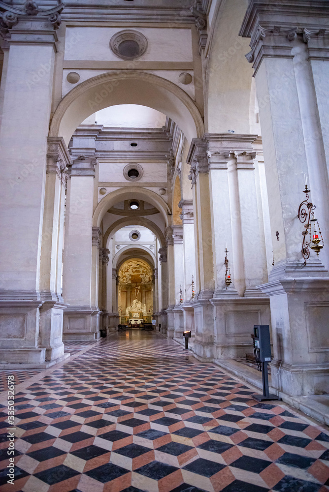 Inside The Basilica di Sant'Antonio in Padova, Italy,
