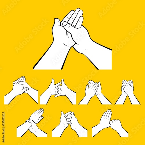 Washing hands instructions