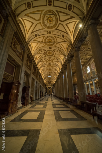 Internal of church Santa Maria Maggiore in Rome