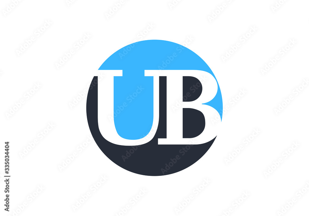 U B Initial Letter Logo design vector template, Graphic Alphabet Symbol for Corporate Business Identity U B Initial Letter Logo design vector template, Graphic Alphabet Symbol for Corporate Business Identity