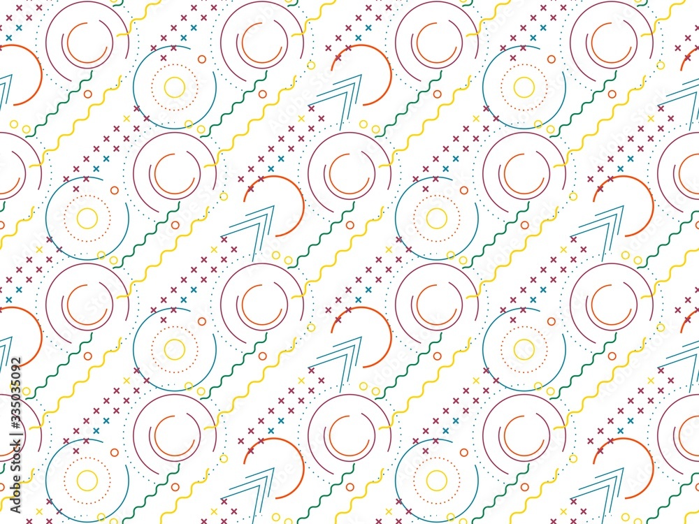 angles and geometry on a seamless spring pattern. angles and geometry on a seamless spring pattern.