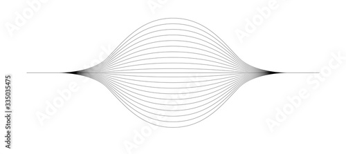 ENERGY FLOW DESIGN. MODERN WAVE LINE. FREQUENCY DIGITAL ILLUSTRATION. 