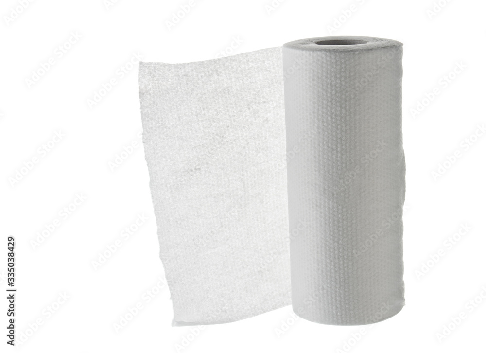 Roll of paper towel isolated on white background Roll of paper towel isolated on white background
