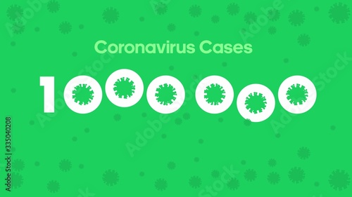 The coronavirus case has reached the millionth mark. Record number of infected people.