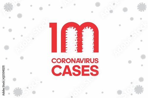 The coronavirus case has reached the millionth mark. Record number of infected people. photo