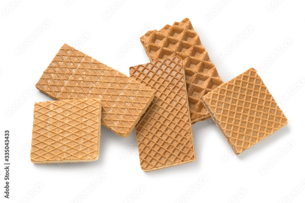 Traditional dutch cookie called wafeltje Traditional dutch cookie called wafeltje