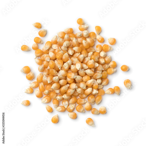 Heap of dried corn kernels